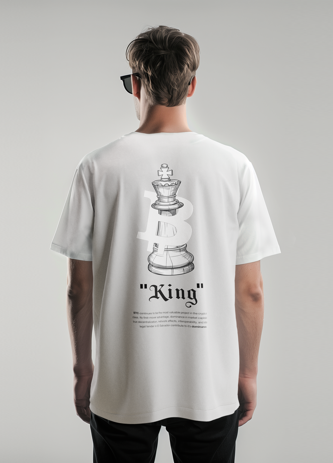 BTC Chess King Off White Heavyweight Tee