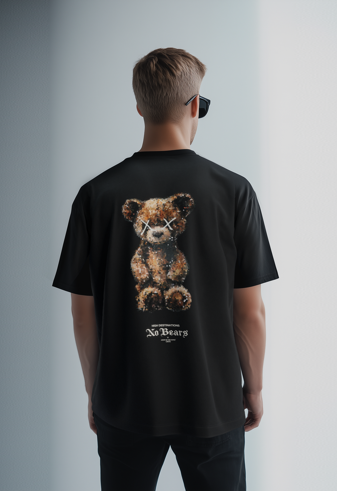 No Bears Vintage Black Heavyweight Tee