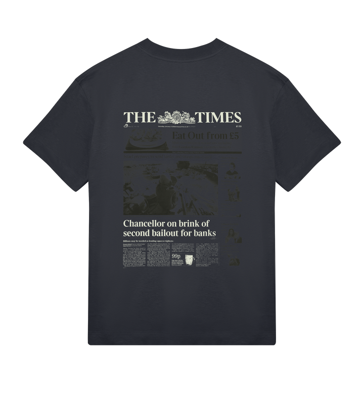 OG The Times Vintage Black Heavyweight Tee