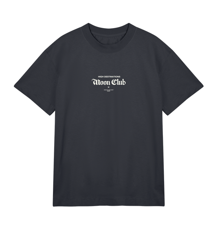 Moon Club Vintage Black Heavyweight Tee