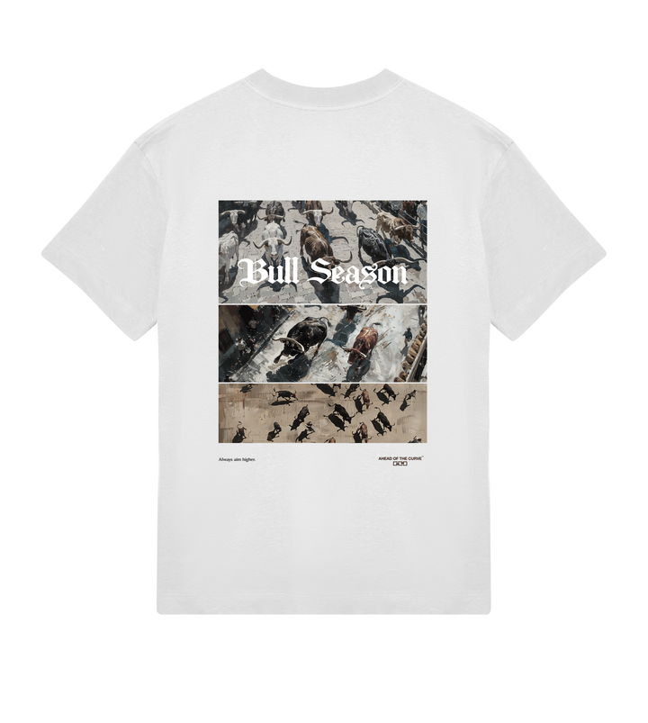 Bull Season Off White Heavyweight Tee